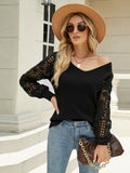 Lace Sleeve Sweater