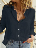 Loose Long Sleeve Linen Shirt