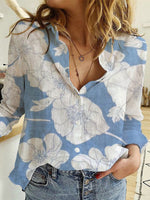 Loose Long Sleeve Linen Shirt