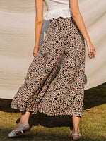 High waisted wide leg pants