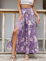 High waisted wide leg pants
