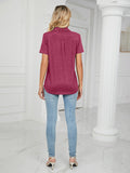 Solid Color Polo Top